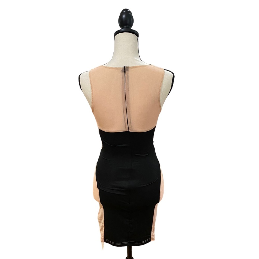 Sheer Panel Tank Mini Dress - Picture 3 of 3